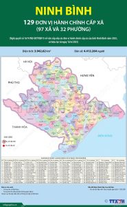 Bản đồ hành chính tỉnh Ninh Bình mới sau sáp nhập với các địa giới và đơn vị hành chính cập nhật